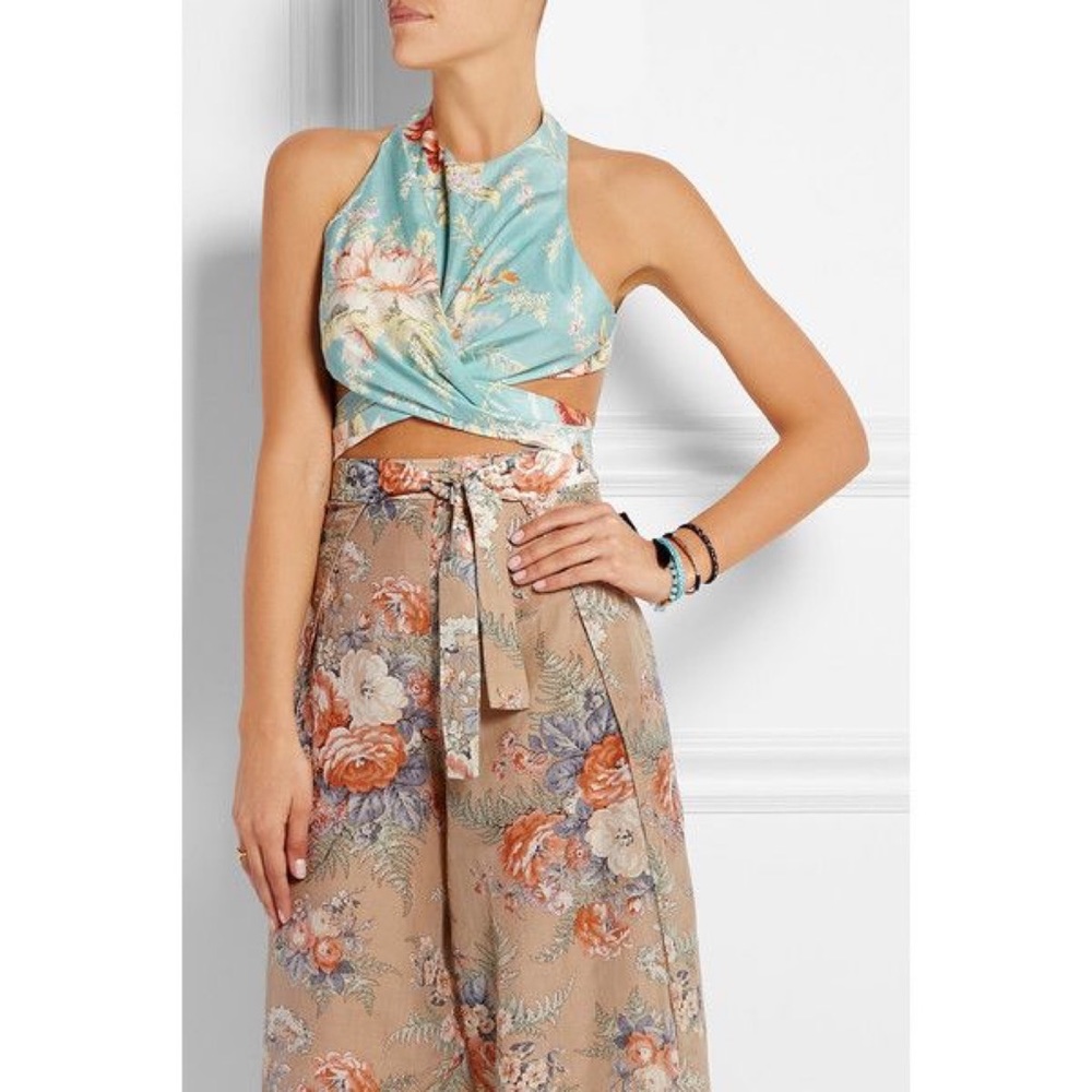 Zimmermann Anais Floral Print Top